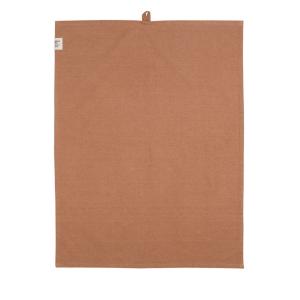 Kökshandduk VIDE, återvunnen textil, enfärgad, Stl. 50X70 cm, peach