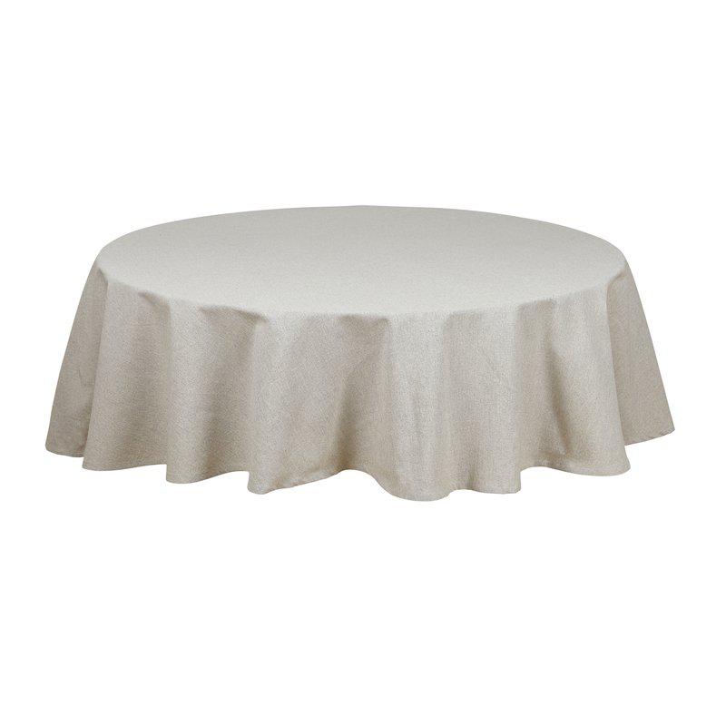 Duk Vide, rund, återvunnen textil, enfärgad Stl. diameter 160cm, linne