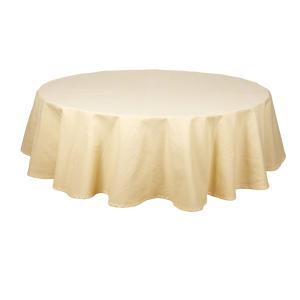 Duk VIDE, rund, enfärgad i återvunnen textil i gult