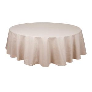 Duk VIDE, rund, enfärgad i återvunnen textil i ljusrosa