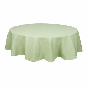 Duk VIDE, rund, enfärgad i återvunnen textil i lindblomsgrönt