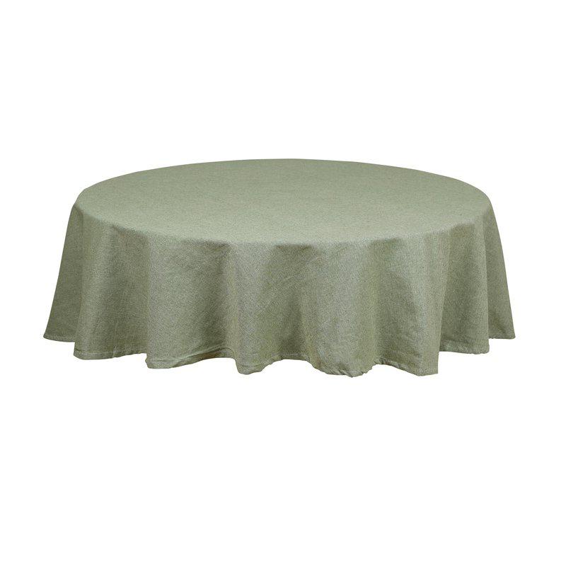 Duk Vide, rund, återvunnen textil, enfärgad Stl. diameter 160cm, äppelgrön