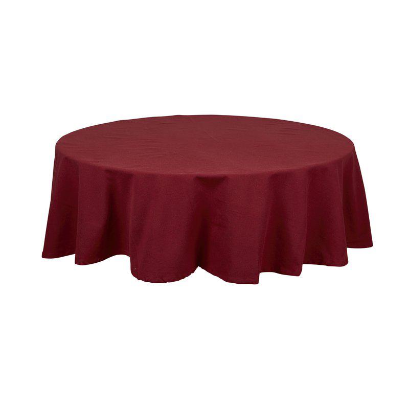 Duk VIDE, återvunnen textil enfärgad Stl. diameter 160cm, röd