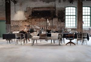 Duk Vide, rund, återvunnen textil, enfärgad Stl. diameter 160cm, svart