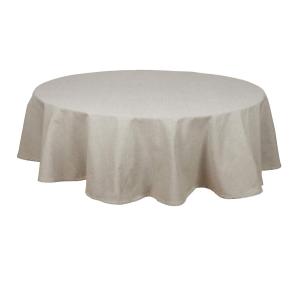 Duk VIDE, rund, enfärgad i återvunnen textil i lindblomsgrönt