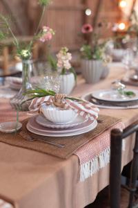 Duk Vide, återvunnen textil, enfärgad, stl. 140x300cm, Peach