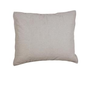 Kuddfodral Loke, enfärgat med dubbelsytt rutmönster, Stl.50x60cm, Lin