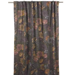 Gardinlängd Selena, blommig i Grå/Orange/Rosa/Lila stl.2 st 145x245cm