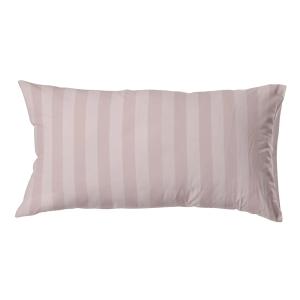 Örngott MIRAGE, stilig vävd rand i skön satin med hotellkänsla i rosa