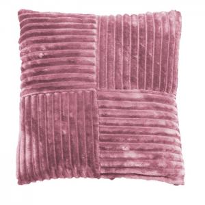 Kuddfodral Baloo, ribbad struktur, old pink