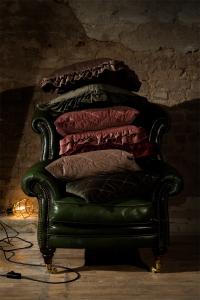 Kuddfodral Zander 50x50cm sammet, nougat