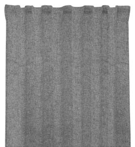 Gardinlängd SOHO, enfärgad med melerat tyg i ljusgrått