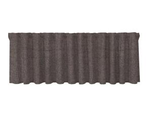 Gardinkappa SOHO, enfärgad melerad i mullvadsbrunt