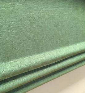 Nora Fuskhisskappa, höjd ca 45cm i 100% lin med tre lagda veck, grön