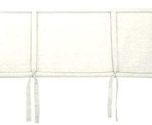 Hissgardin på metervara i tvättat lin, antikvit