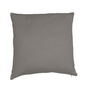 Grått enfärgat kuddfodral