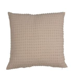 Enfärgat kuddfodral med diskret mönster beige