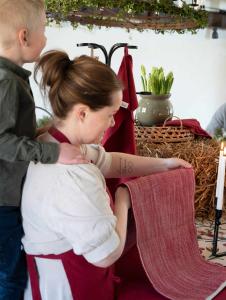 Löpare EIRA ripslöpare stl. 35X120 cm, röd