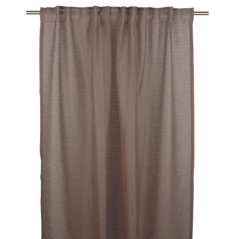 Gardin SOLO stl. 2 st 140X250 cm enfärgad, nougat