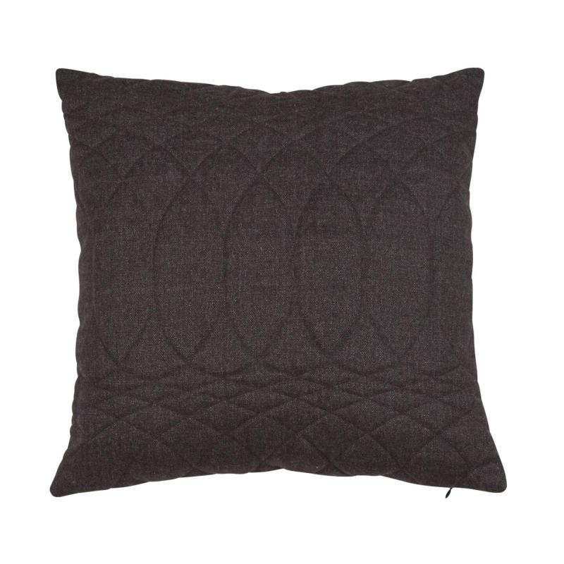 Kuddfodral HELGA stl. 45X45 cm enfärgat, svart