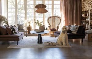 Kuddfodral ASSA stl. 50X50 cm, rustikt, brun