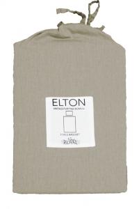 Örngott ELTON, enfärgat vintage tvättat örngott med jeans söm och hotellkänsla i beige