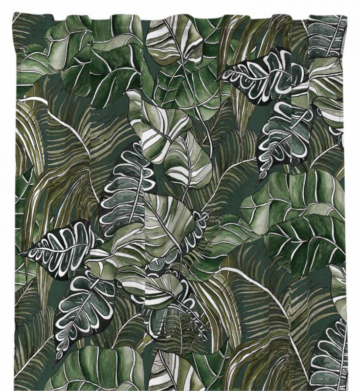 Gardinlängd CATHY, blad, grön