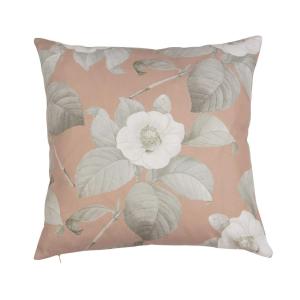 Kuddfodral Elvira, blommig, Stl. 45X45 cm, rosa