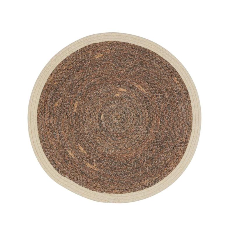 Tablett / liten duk Lorine, rund, tillverkad av majs, Stl. diameter 38 cm, natur