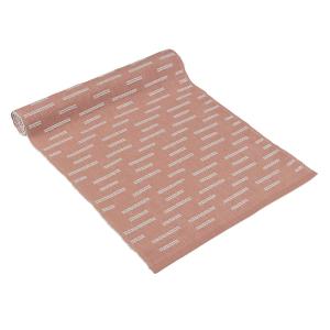 Löpare Leia, oregelbunden randning Stl. 35X120 cm, rosa