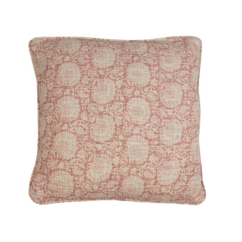 Kuddfodral Eloise, mandala inspirerat mönster, Stl. 48X48 cm, rosa