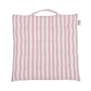 Sittdyna, palldyna Svea, randig med handtag i rosa