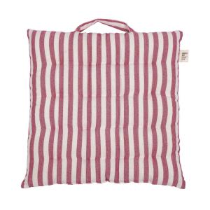 Sittdyna, palldyna Svea, randig med handtag i cerisrosa