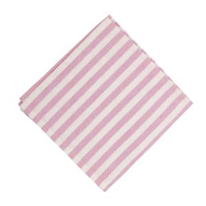 Servett eller liten duk, Svea, klassiskt randig i rosa och offwhite