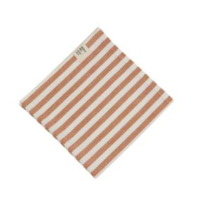 Servett eller liten duk, Svea, klassiskt randig Stl. 45X45 cm, peach