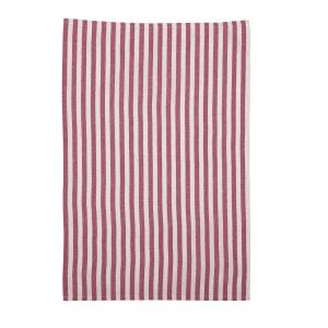 Kökshandduk Svea, klassiskt randig handduk i cericerosa och offwhite