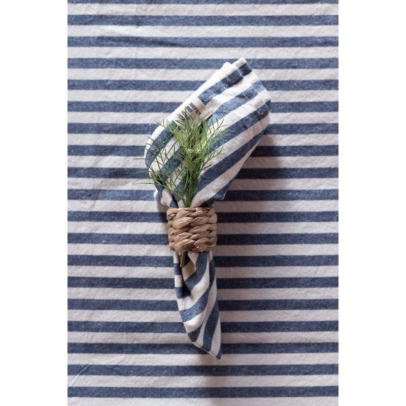 Servett eller liten duk, Svea, klassiskt randig, blå