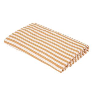 Akrylatbehandlad Duk SVEA klassiskt randig duk i apelsinfärg och offwhite