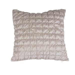 Kuddfodral COLE, i sammet med bubbelmönster, enfärgad. Stl. 48X48 cm, Sand