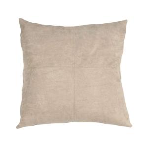 Kuddfodral MOCKI, enfärgad i konstgjord mocka i sand