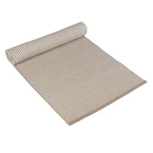 Löpare JAMIE, vävd enfärgad vändbar bordslöpare i offwhite