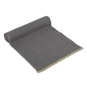 Löpare JAMIE, vävd enfärgad vändbar bordslöpare i marinblå