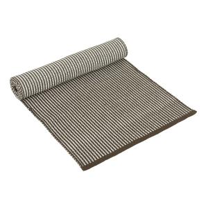 Löpare JAMIE, vävd enfärgad vändbar bordslöpare i nougat