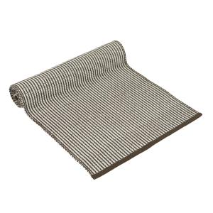 Löpare JAMIE, vävd enfärgad vändbar bordslöpare i nougat