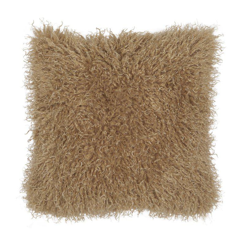 Kuddfodral Curly i pälsimitation i havre
