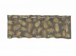 Gardinkappa Ray, löv, grå