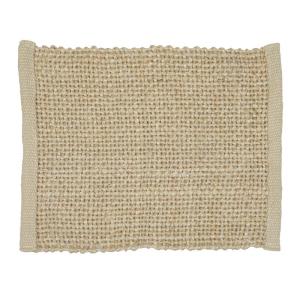 Bordstablett, tallriksunderlägg Frodo i glesvävd vit jute