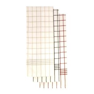 Kökshandduk RECYCLE CHECK, 3-pack, rutiga i mixade färger