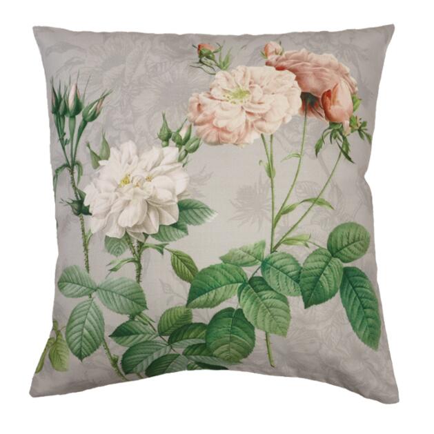 Kuddfodral ROSIE, rosa/grå