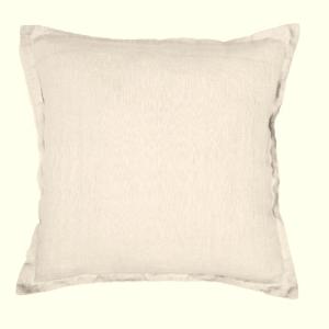 Kuddfodral LINNE, enfärgat, gräddvit